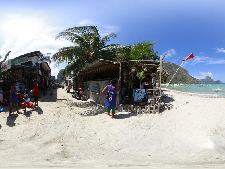 entrance to the village of el nido