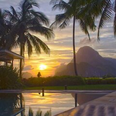 swimming pool overlooking the sea